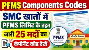 PFMS Components Codes: SMC खातों में PFMS लिमिट के तहत जारी 25 मदों का कंपोनेंट कोड