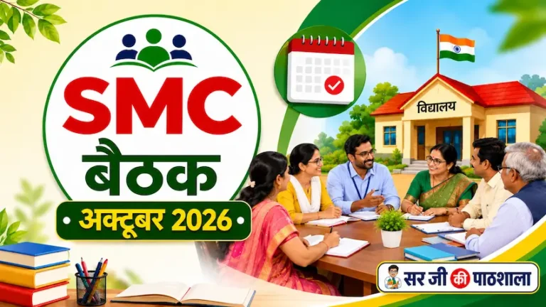 विद्यालय प्रबंध समिति (SMC) मासिक बैठक एजेंडा एवं बैठक कार्यवाही प्रारूप – अक्टूबर 2026